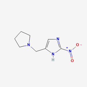 1H-Imidazole, 2-nitro-4-(1-pyrrolidinylmethyl)-