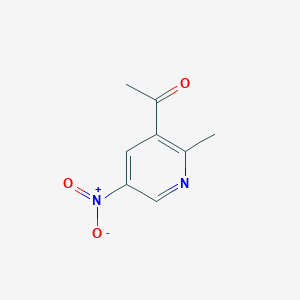 molecular formula C8H8N2O3 B3356746 1-(2-Methyl-5-nitropyridin-3-YL)ethanone CAS No. 68541-87-7