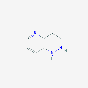 molecular formula C7H9N3 B3356797 1,2,3,4-Tetrahydropyrido[3,2-c]pyridazine CAS No. 69142-91-2