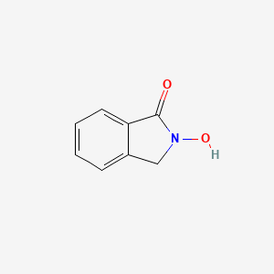 molecular formula C8H7NO2 B3356828 1H-Isoindol-1-one, 2,3-dihydro-2-hydroxy- CAS No. 6929-65-3