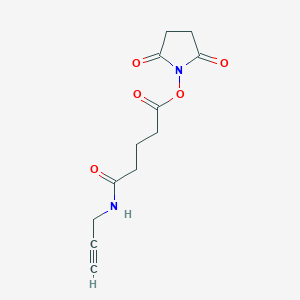 molecular formula C12H14N2O5 B3356855 4-(Propargylcarbamoyl)butyric acid succinimidyl ester CAS No. 693777-85-4