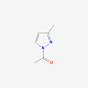 molecular formula C6H8N2O B3356877 1-(3-Methyl-1H-pyrazol-1-yl)ethan-1-one CAS No. 69413-00-9