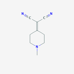 molecular formula C9H11N3 B3356890 (1-甲基哌啶-4-亚甲基)丙二腈 CAS No. 6945-39-7