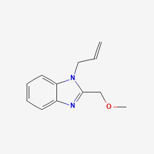 molecular formula C12H14N2O B3356893 1H-Benzimidazole, 2-(methoxymethyl)-1-(2-propenyl)- CAS No. 694518-00-8
