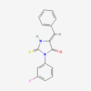 B3356900 3-(3-Iodophenyl)-5-(phenylmethylene)-2-thioxo-4-imidazolidinone CAS No. 69455-35-2