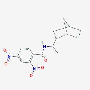 molecular formula C16H19N3O5 B335691 N-(1-bicyclo[2.2.1]hept-2-ylethyl)-2,4-dinitrobenzamide 