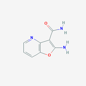 molecular formula C8H7N3O2 B3356927 2-氨基呋喃[3,2-b]吡啶-3-甲酰胺 CAS No. 69539-69-1