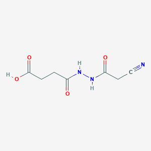 molecular formula C7H9N3O4 B335693 4-[2-(Cyanoacetyl)hydrazinyl]-4-oxobutanoic acid 