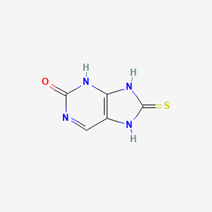 molecular formula C5H4N4OS B3356934 2-Hydroxy-7,9-dihydro-8H-purine-8-thione CAS No. 6956-26-9