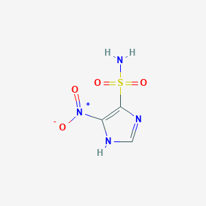 molecular formula C3H4N4O4S B3356946 4-Nitro-1h-imidazole-5-sulfonamide CAS No. 6963-63-9