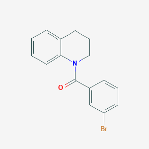 molecular formula C16H14BrNO B335696 1-(3-Bromobenzoyl)-1,2,3,4-tetrahydroquinoline 