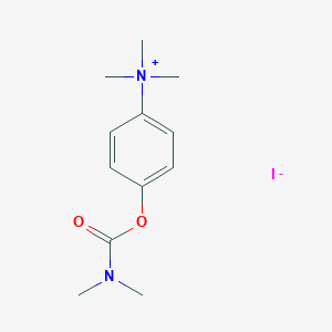 molecular formula C12H19IN2O2 B033570 (p-Hydroxyphenyl)trimethylammonium iodide dimethyl carbamate (ester) CAS No. 101710-55-8