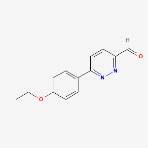 molecular formula C13H12N2O2 B3357026 6-(4-Ethoxyphenyl)pyridazine-3-carbaldehyde CAS No. 699022-63-4