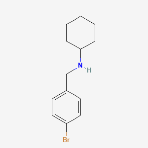 N-[(4-bromophenyl)methyl]cyclohexanamine