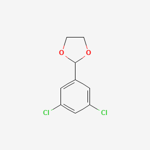 molecular formula C9H8Cl2O2 B3357050 2-(3,5-Dichlorophenyl)-1,3-dioxolane CAS No. 70185-30-7