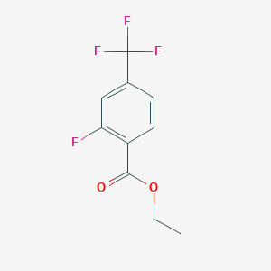 molecular formula C10H8F4O2 B3357065 Ethyl 2-fluoro-4-(trifluoromethyl)benzoate CAS No. 702673-00-5