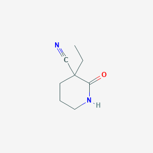 3-Piperidinecarbonitrile, 3-ethyl-2-oxo-