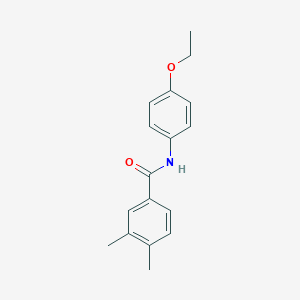 molecular formula C17H19NO2 B335709 N-(4-ethoxyphenyl)-3,4-dimethylbenzamide 