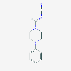 molecular formula C12H14N4 B3357095 (4-Phenylpiperazin-1-yl)methylidenecyanamide CAS No. 70486-25-8
