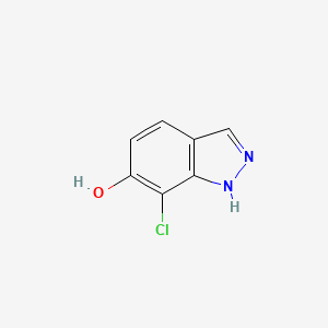 molecular formula C7H5ClN2O B3357107 7-Chloro-1H-indazol-6-OL CAS No. 705927-38-4