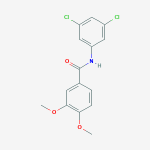 molecular formula C15H13Cl2NO3 B335711 N-(3,5-dichlorophenyl)-3,4-dimethoxybenzamide 