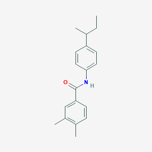 molecular formula C19H23NO B335712 N-(4-sec-butylphenyl)-3,4-dimethylbenzamide 