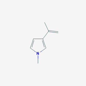 molecular formula C8H11N B3357123 3-Isopropenyl-1-methyl-1H-pyrrole CAS No. 70702-75-9