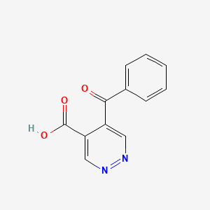 molecular formula C12H8N2O3 B3357129 5-Benzoylpyridazine-4-carboxylic acid CAS No. 70801-25-1