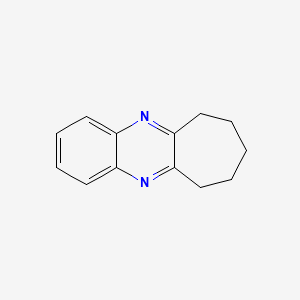 molecular formula C13H14N2 B3357147 7,8,9,10-四氢-6H-环庚[b]喹喔啉 CAS No. 7092-77-5