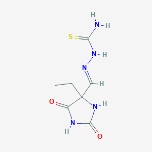 [(4-Ethyl-2,5-dioxo-imidazolidin-4-yl)methylideneamino]thiourea