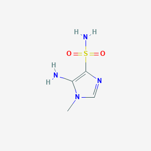 molecular formula C4H8N4O2S B3357197 5-Amino-1-methylimidazole-4-sulfonamide CAS No. 71518-18-8