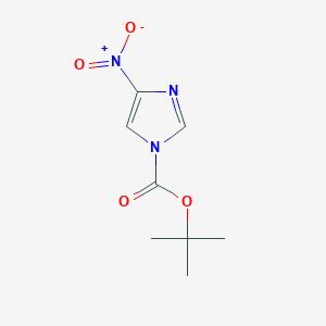 molecular formula C8H11N3O4 B3357224 tert-Butyl 4-nitro-1H-imidazole-1-carboxylate CAS No. 716316-20-0
