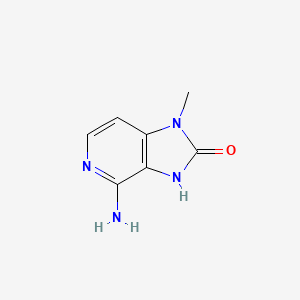 molecular formula C7H8N4O B3357251 4-Amino-1-methyl-1,3-dihydro-2H-imidazo[4,5-c]pyridin-2-one CAS No. 71703-04-3