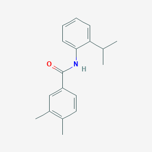 molecular formula C18H21NO B335727 N-(2-isopropylphenyl)-3,4-dimethylbenzamide 