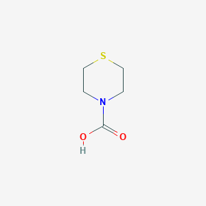 molecular formula C5H9NO2S B3357307 Thiomorpholine-4-carboxylic acid CAS No. 72144-66-2