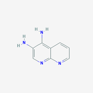 molecular formula C8H8N4 B3357318 1,8-Naphthyridine-3,4-diamine CAS No. 72235-44-0