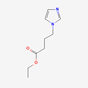 molecular formula C9H14N2O2 B3357322 Imidazole-1-butyric acid, ethyl ester CAS No. 72338-57-9