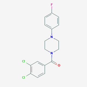molecular formula C17H15Cl2FN2O B335733 (3,4-Dichloro-phenyl)-[4-(4-fluoro-phenyl)-piperazin-1-yl]-methanone 