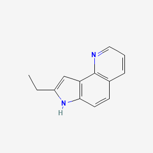 7H-Pyrrolo[2,3-h]quinoline, 8-ethyl-