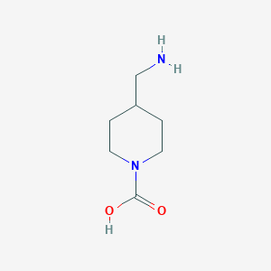 molecular formula C7H14N2O2 B3357343 4-(Aminomethyl)piperidine-1-carboxylic acid CAS No. 725211-61-0