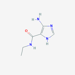 molecular formula C6H10N4O B3357355 4-Amino-n-ethyl-1h-imidazole-5-carboxamide CAS No. 7253-70-5