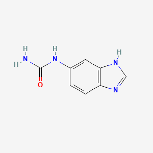 molecular formula C8H8N4O B3357368 1-(1H-benzo[d]imidazol-5-yl)urea CAS No. 72550-36-8