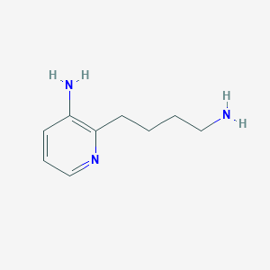 molecular formula C9H15N3 B3357413 2-(4-Aminobutyl)pyridin-3-amine CAS No. 72830-26-3
