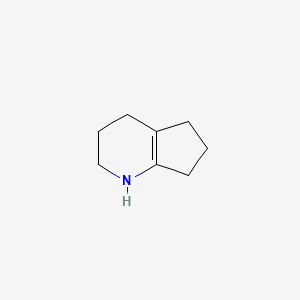 molecular formula C8H13N B3357424 2,3,4,5,6,7-Hexahydro-1H-cyclopenta[B]pyridine CAS No. 72925-26-9