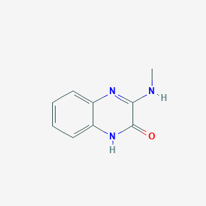 molecular formula C9H9N3O B3357447 3-(Methylamino)quinoxalin-2(1H)-one CAS No. 73185-66-7