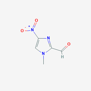 molecular formula C5H5N3O3 B3357477 1-Methyl-4-nitro-1H-imidazole-2-carbaldehyde CAS No. 73455-94-4