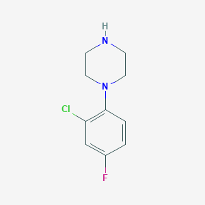 molecular formula C10H12ClFN2 B3357488 1-(2-Chloro-4-fluorophenyl)piperazine CAS No. 736122-94-4