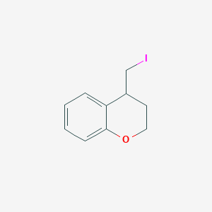 B033575 3,4-Dihydro-4-(iodomethyl)-2h-1-benzopyran CAS No. 107616-56-8