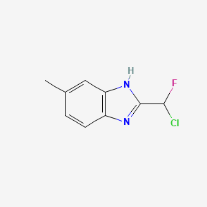 2-[chloro(fluoro)methyl]-6-methyl-1H-benzimidazole