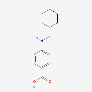 molecular formula C14H19NO2 B3357517 N-Cyclohexylmethyl-p-aminobenzoic acid CAS No. 73779-37-0
